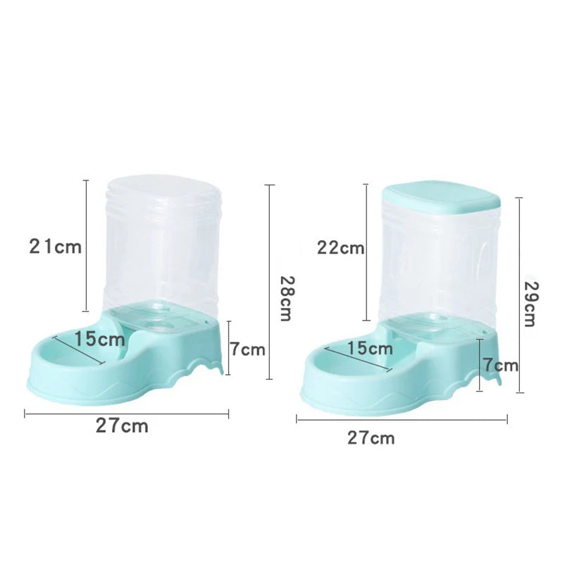 Automatic Pet Feeder And Water Dispenser 3.8L Set