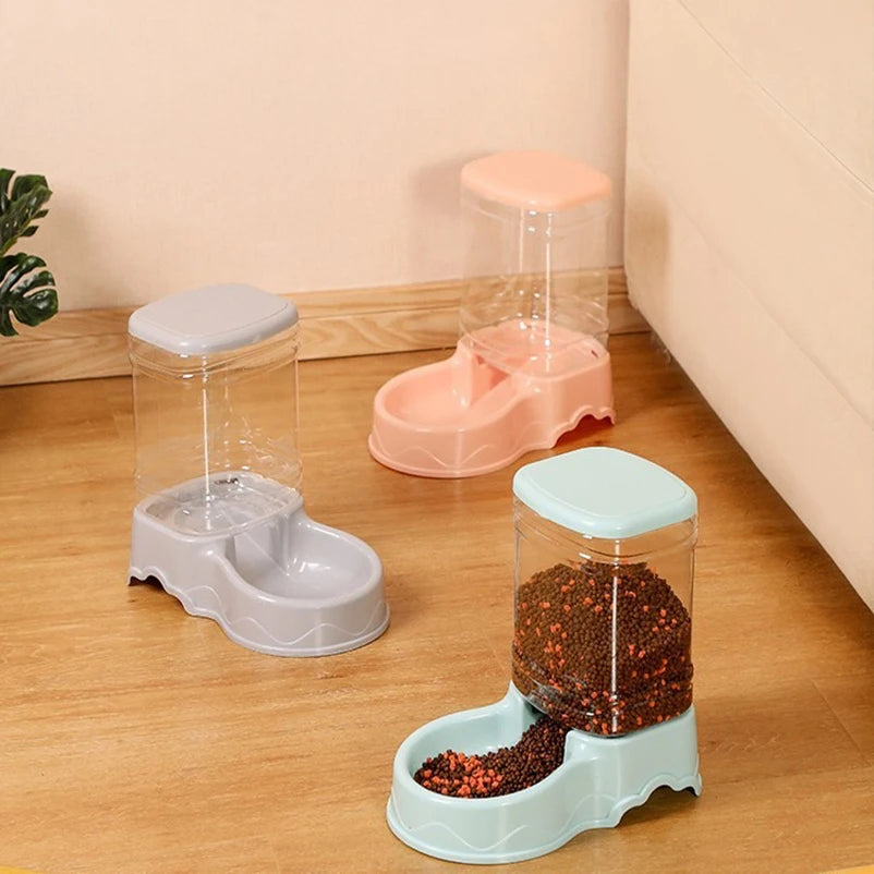 Automatic Pet Feeder And Water Dispenser 3.8L Set