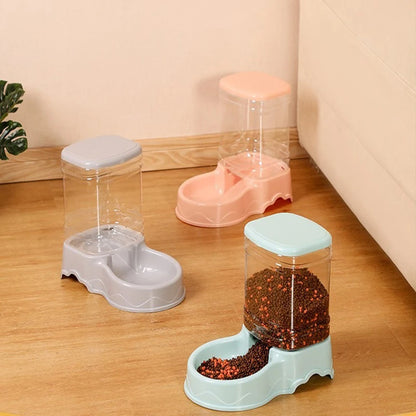 Automatic Pet Feeder And Water Dispenser 3.8L Set