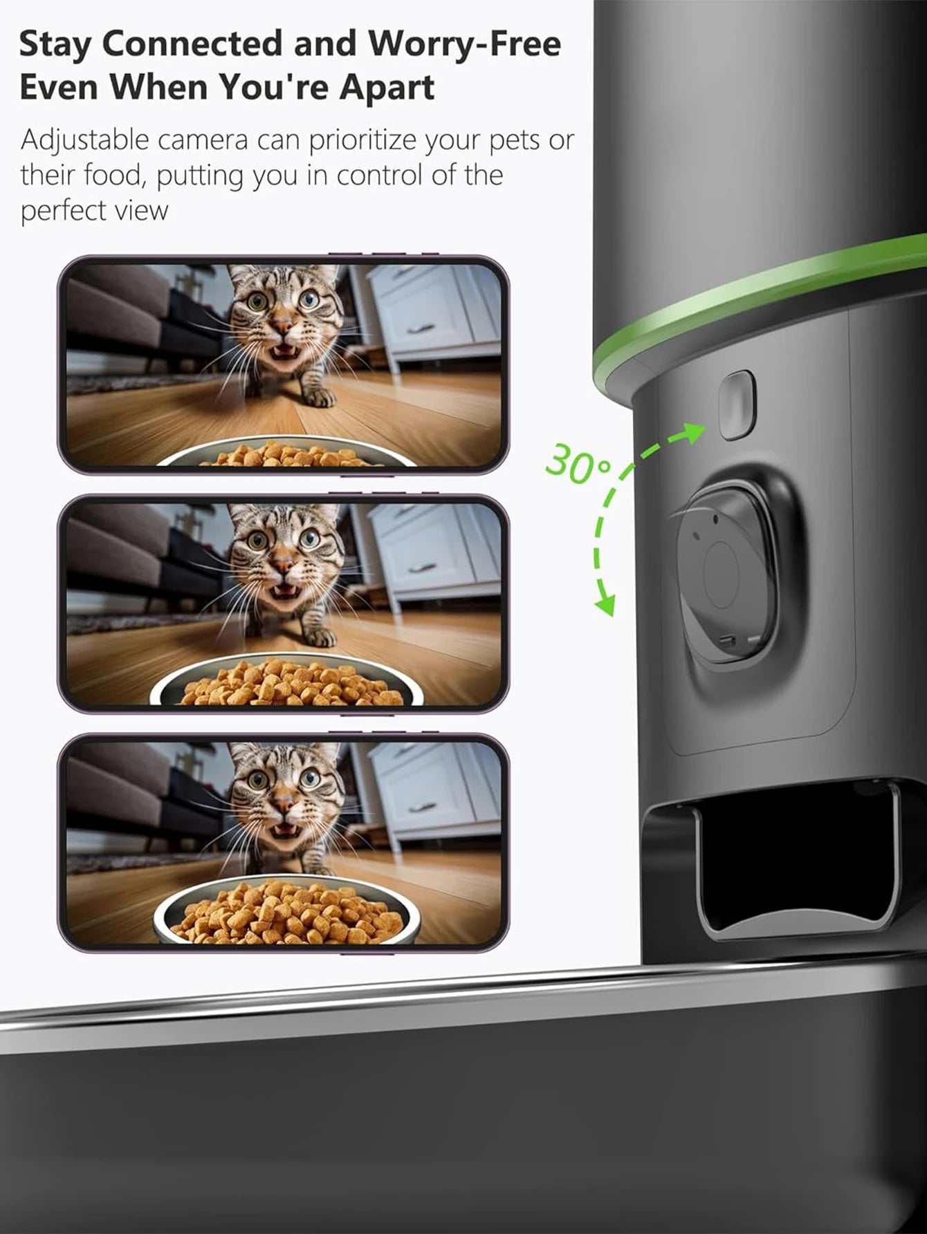 Smart Automatic Pet Feeder With 1080P Camera & App Control