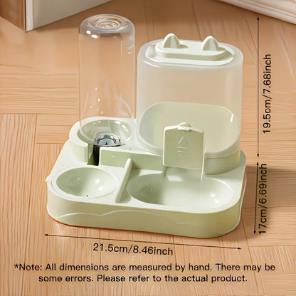 2-in-1 Pet Feeder And Water Dispenser For Cats And Dogs